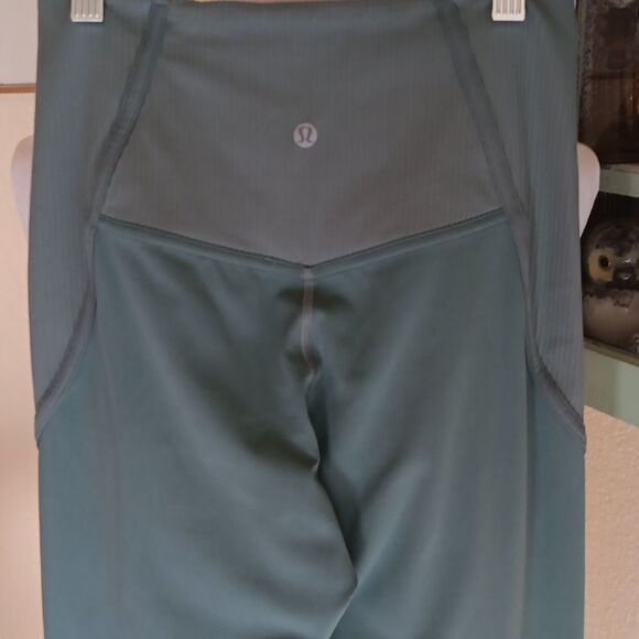 Lululemon Align Rib Panel HR Tights In Tidewater Teal - Picture 6 of 9